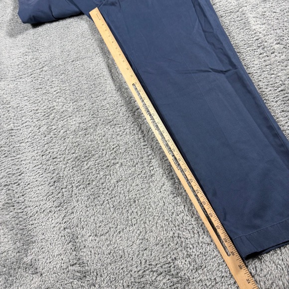 Brooks Brothers Clark Advantage Chino Houndstooth Blue Lightweight Size 36x30 - Picture 6 of 6